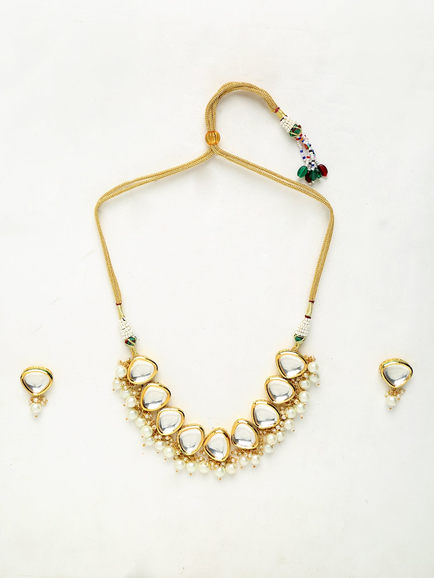 Kundan Choker With Studs - Ruby Raang - Distacart