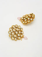 Kundan Neckpiece With Earrings - Ruby Raang - Distacart