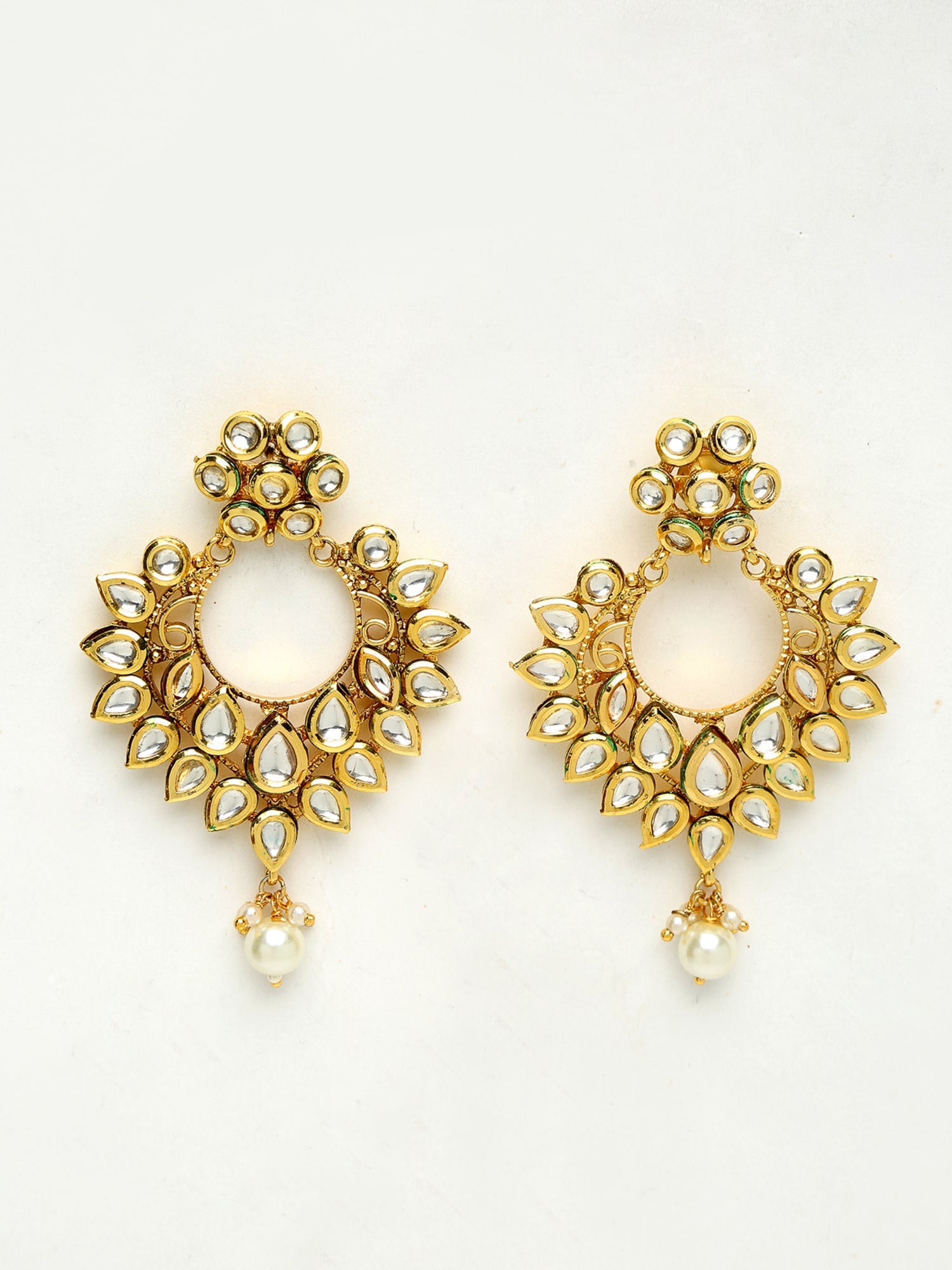 Kundan Earrings - Ruby Raang - Distacart