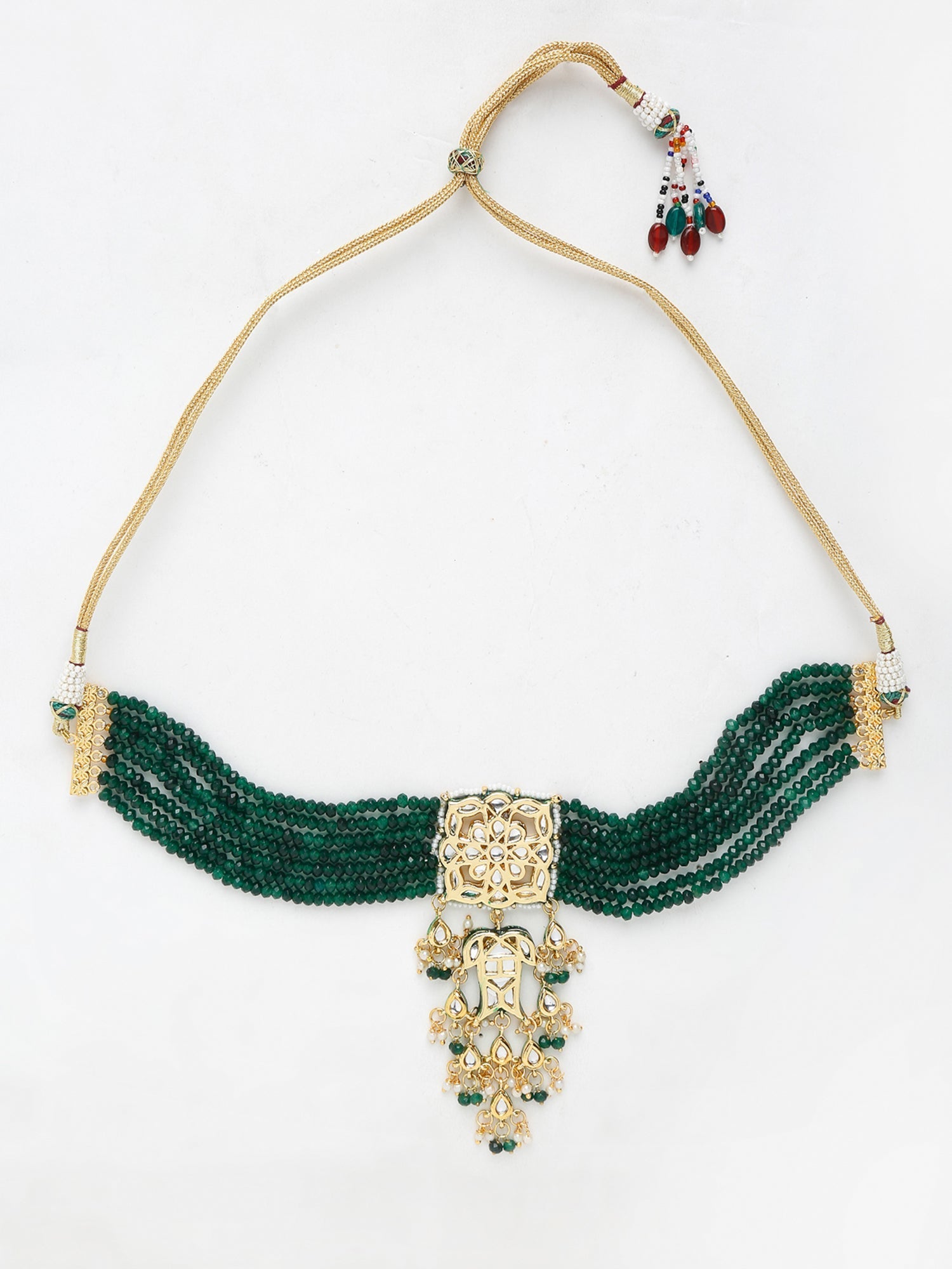 Kundan Choker With Earrings - Ruby Raang - Distacart