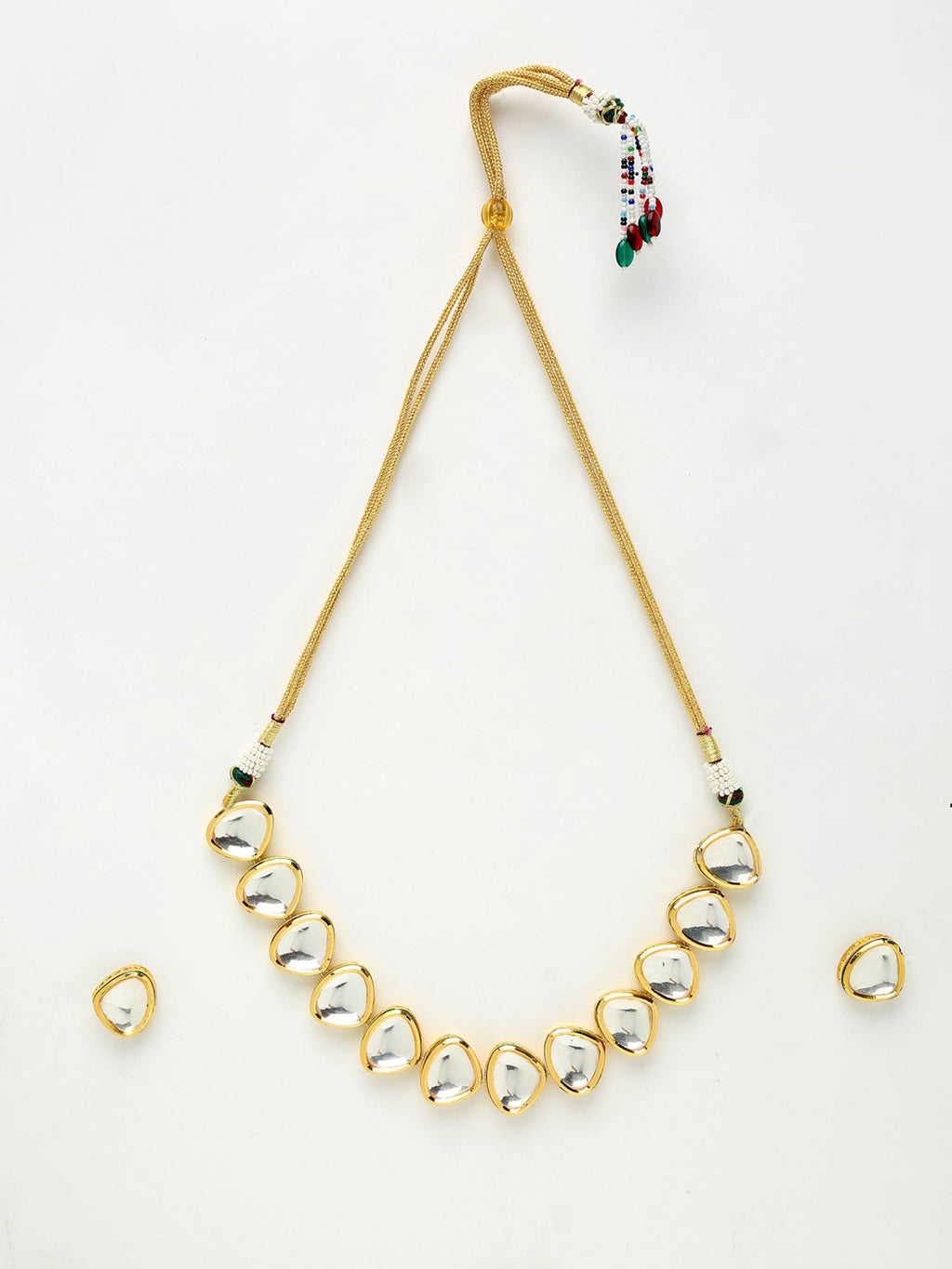 Kundan Choker With Kundan Studs - Ruby Raang - Distacart