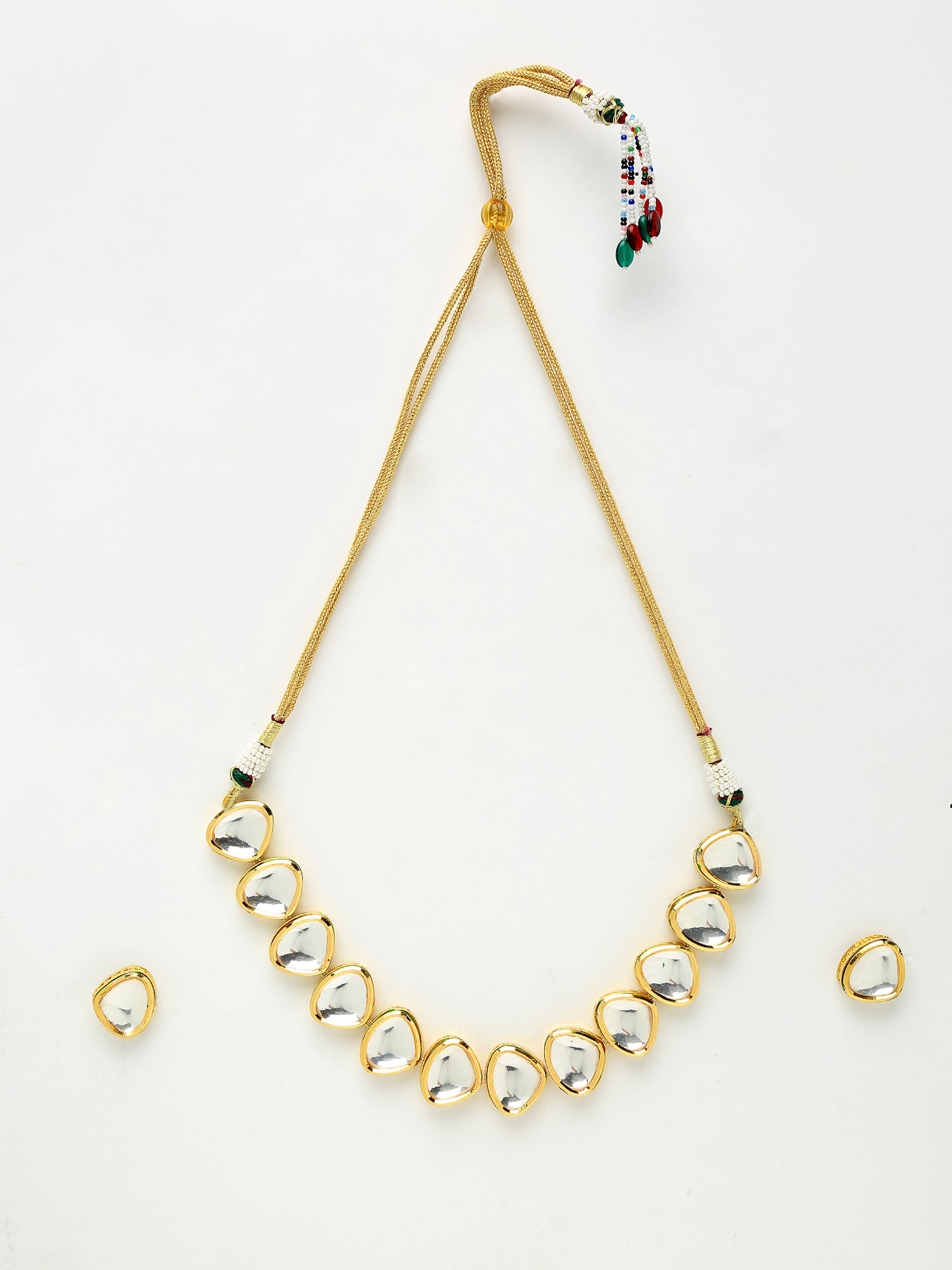 Kundan Choker With Kundan Studs - Ruby Raang - Distacart