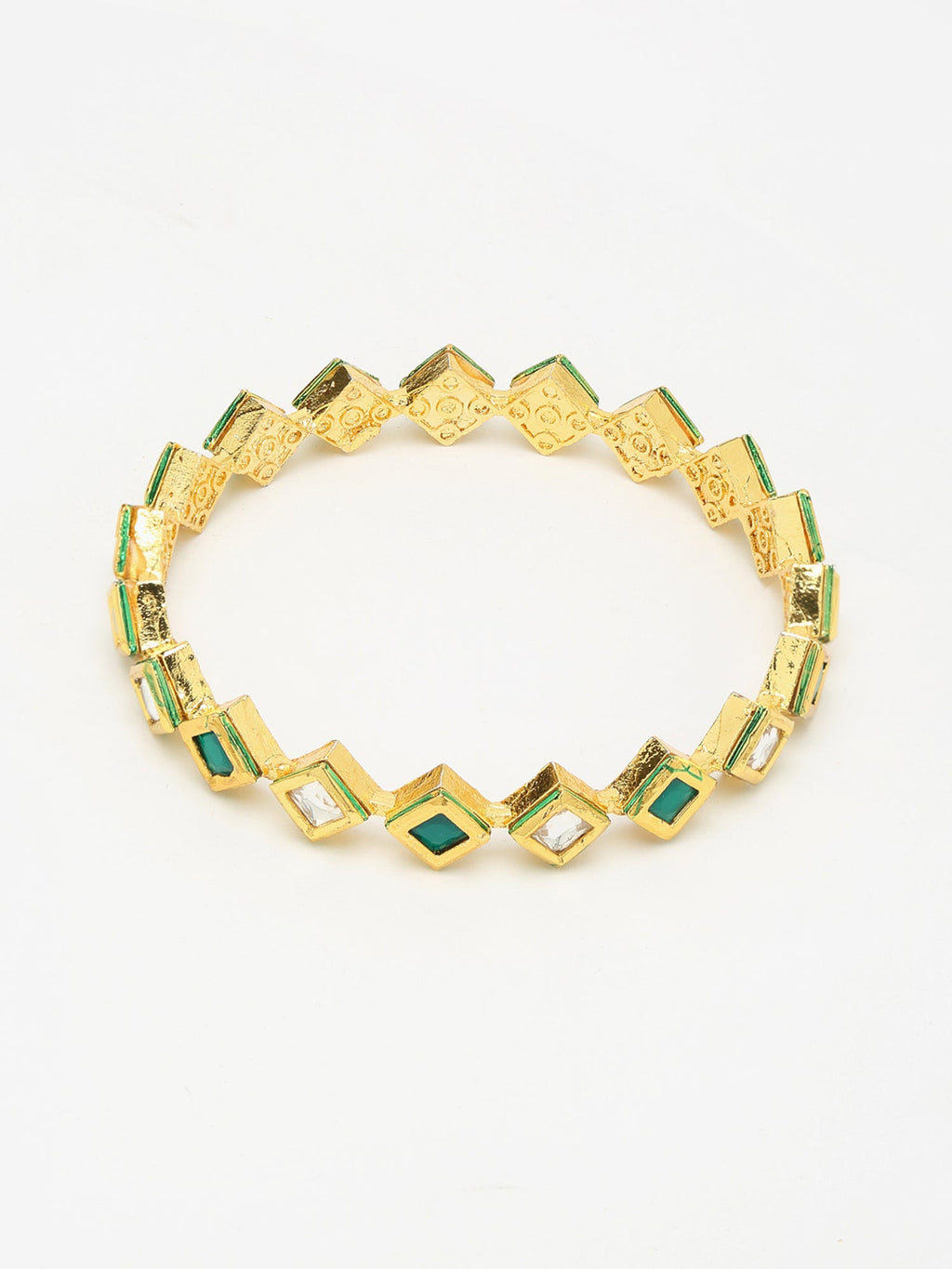 Kundan Bangles Set Of 2 - Ruby Raang - Distacart