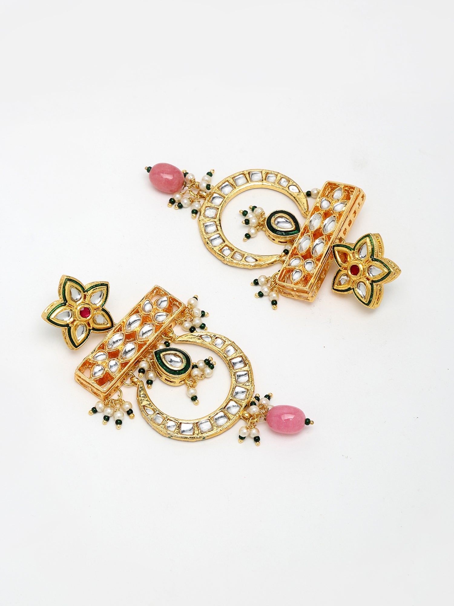 Kundan Earrings - Ruby Raang - Distacart