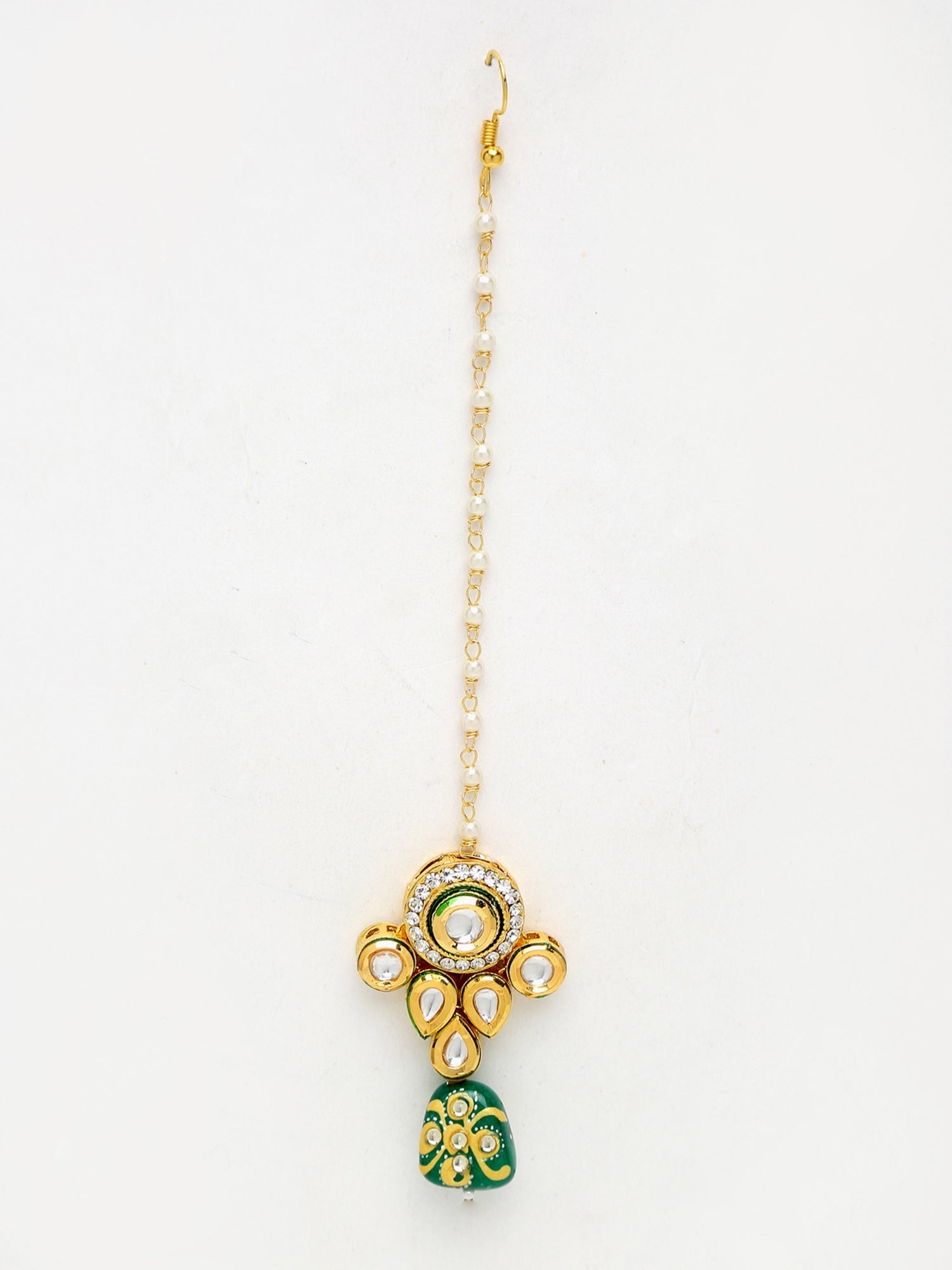 Kundan Maang Tikka - Ruby Raang - Distacart