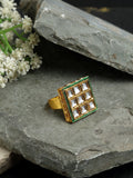 Kundan Ring - Ruby Raang - Distacart