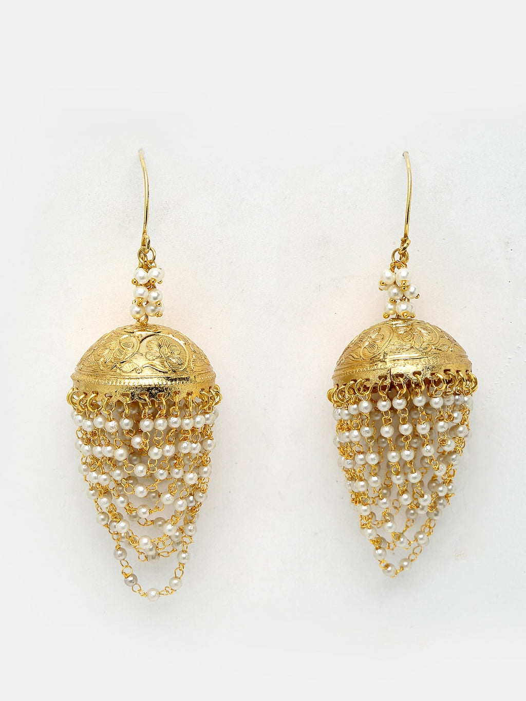 Pearl Jhumkay - Ruby Raang - Distacart