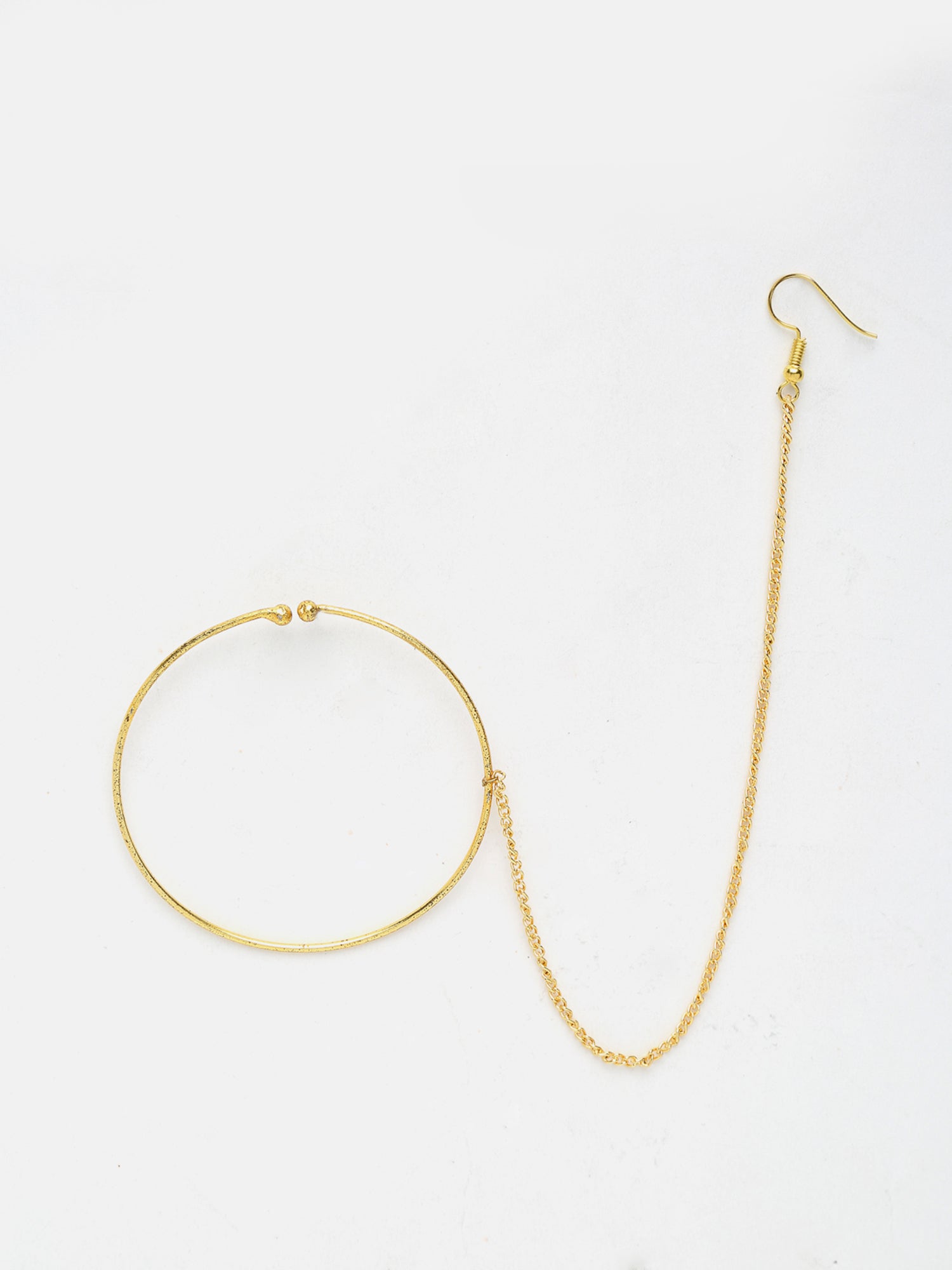 Golden Plated Nose Ring - Ruby Raang - Distacart