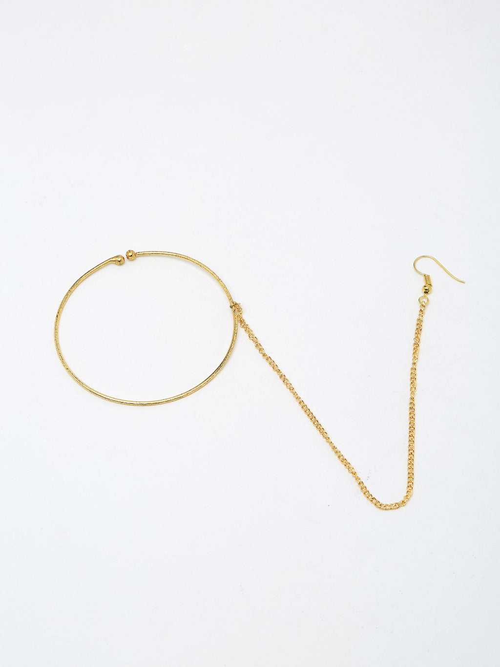 Golden Plated Nose Ring - Ruby Raang - Distacart