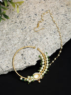 Maharani Kundan Nose Ring - Ruby Raang - Distacart