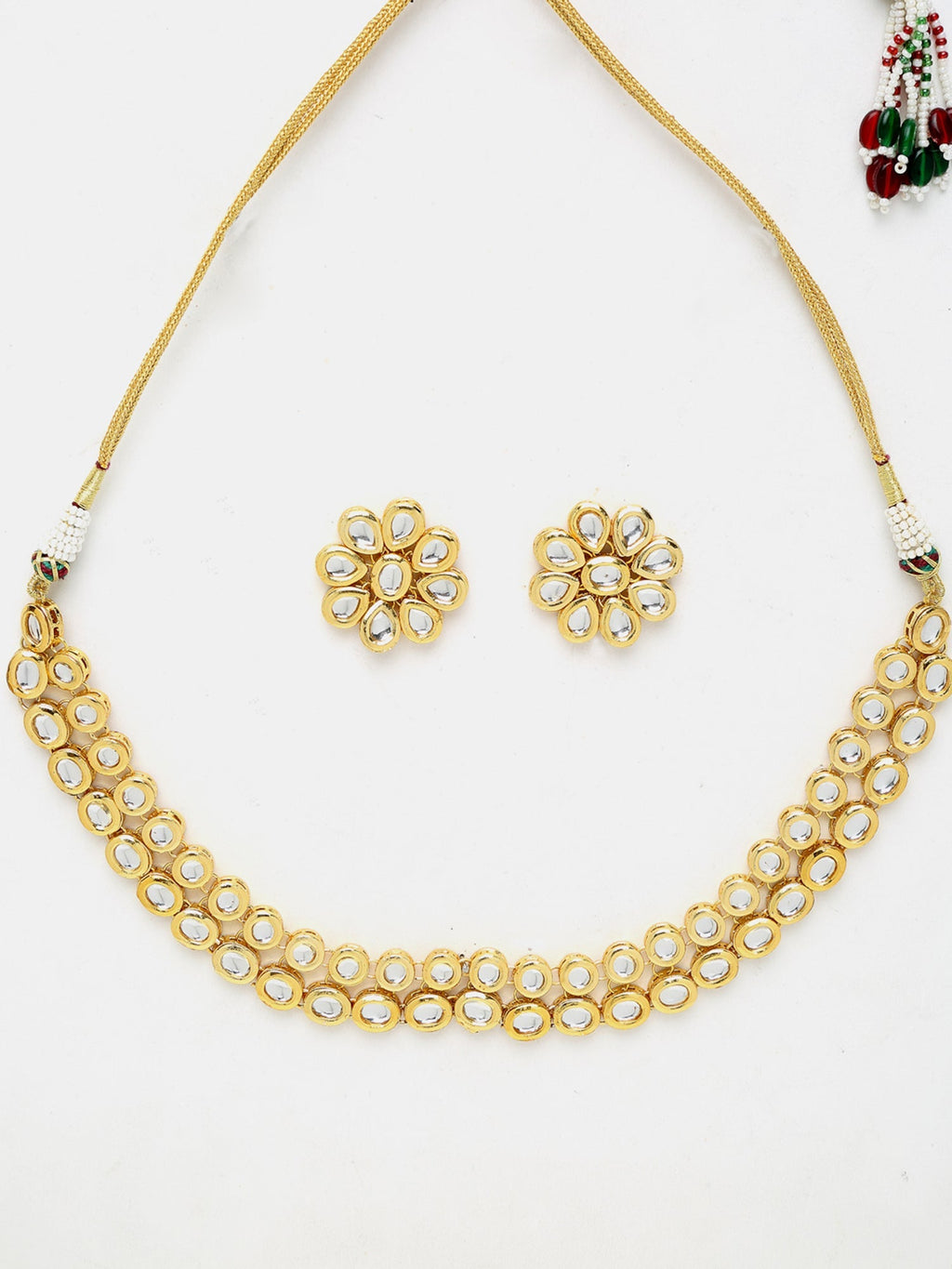 Kundan Choker With Studs - Ruby Raang - Distacart