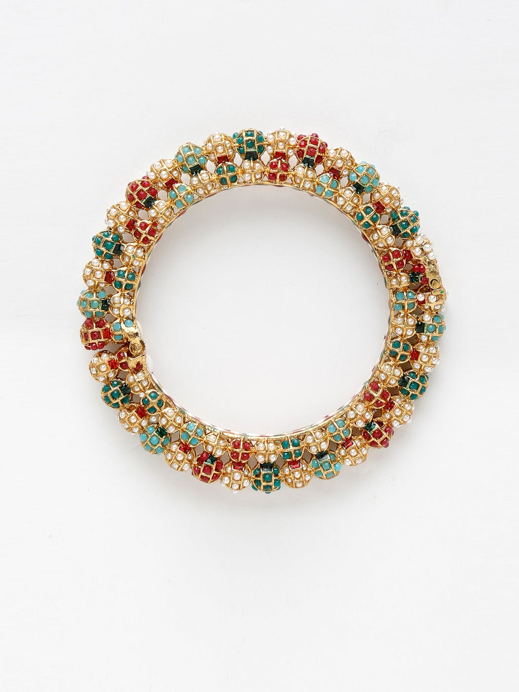 Multi Embellished Bangle - Ruby Raang - Distacart