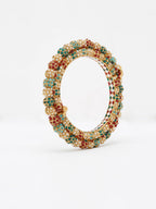 Multi Embellished Bangle - Ruby Raang - Distacart