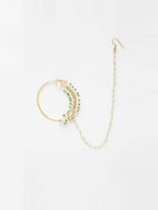 Maharani Kundan Nose Ring - Ruby Raang - Distacart