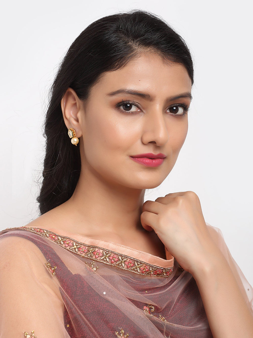 Kundan Studs - Ruby Raang - Distacart