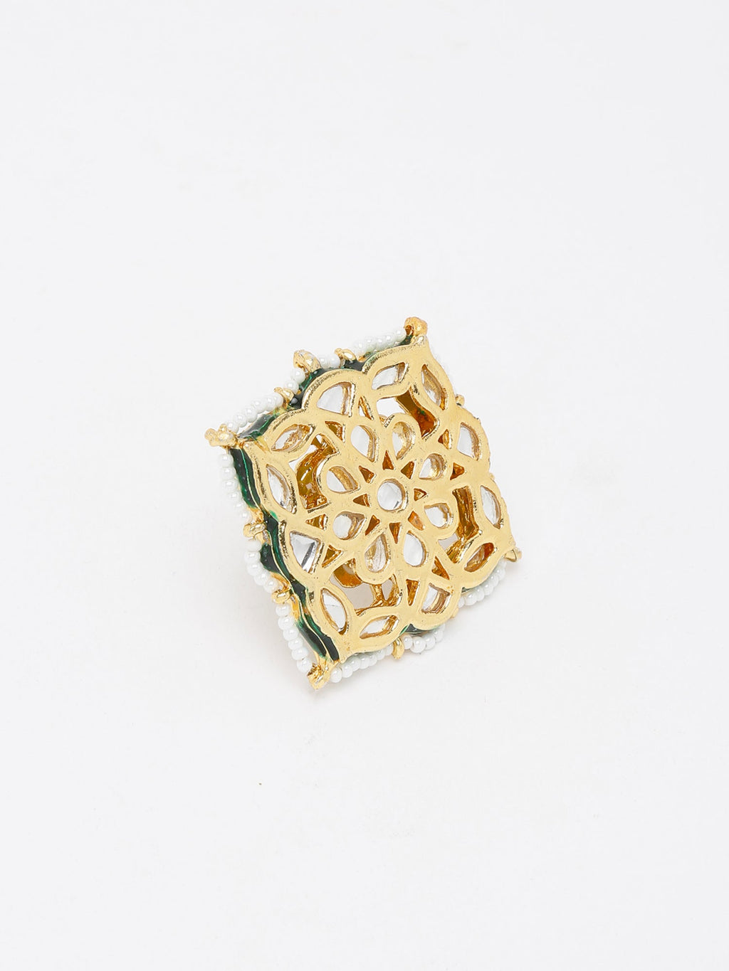 Kundan Cocktail Ring - Ruby Raang - Distacart