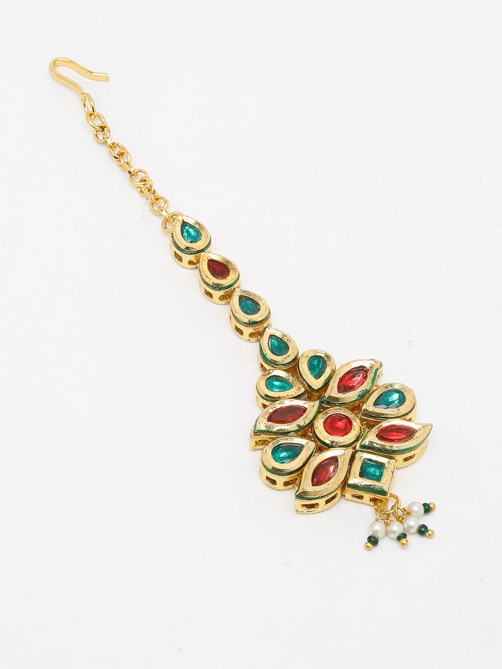 Kundan Maang Tikka - Ruby Raang - Distacart