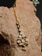 Kundan Maang Tikka - Ruby Raang - Distacart