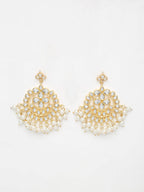 Kundan & Pearl Earrings - Ruby Raang - Distacart