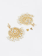 Kundan & Pearl Earrings - Ruby Raang - Distacart