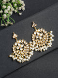 Kundan & Pearl Earrings - Ruby Raang - Distacart