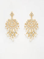 Kundan & Pearl Earrings - Ruby Raang - Distacart