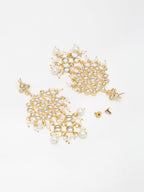 Kundan & Pearl Earrings - Ruby Raang - Distacart