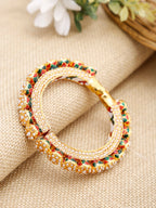 Pearl Embellished Bangle - Ruby Raang - Distacart
