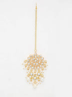 Kundan & Pearl Maang Tikka - Ruby Raang - Distacart