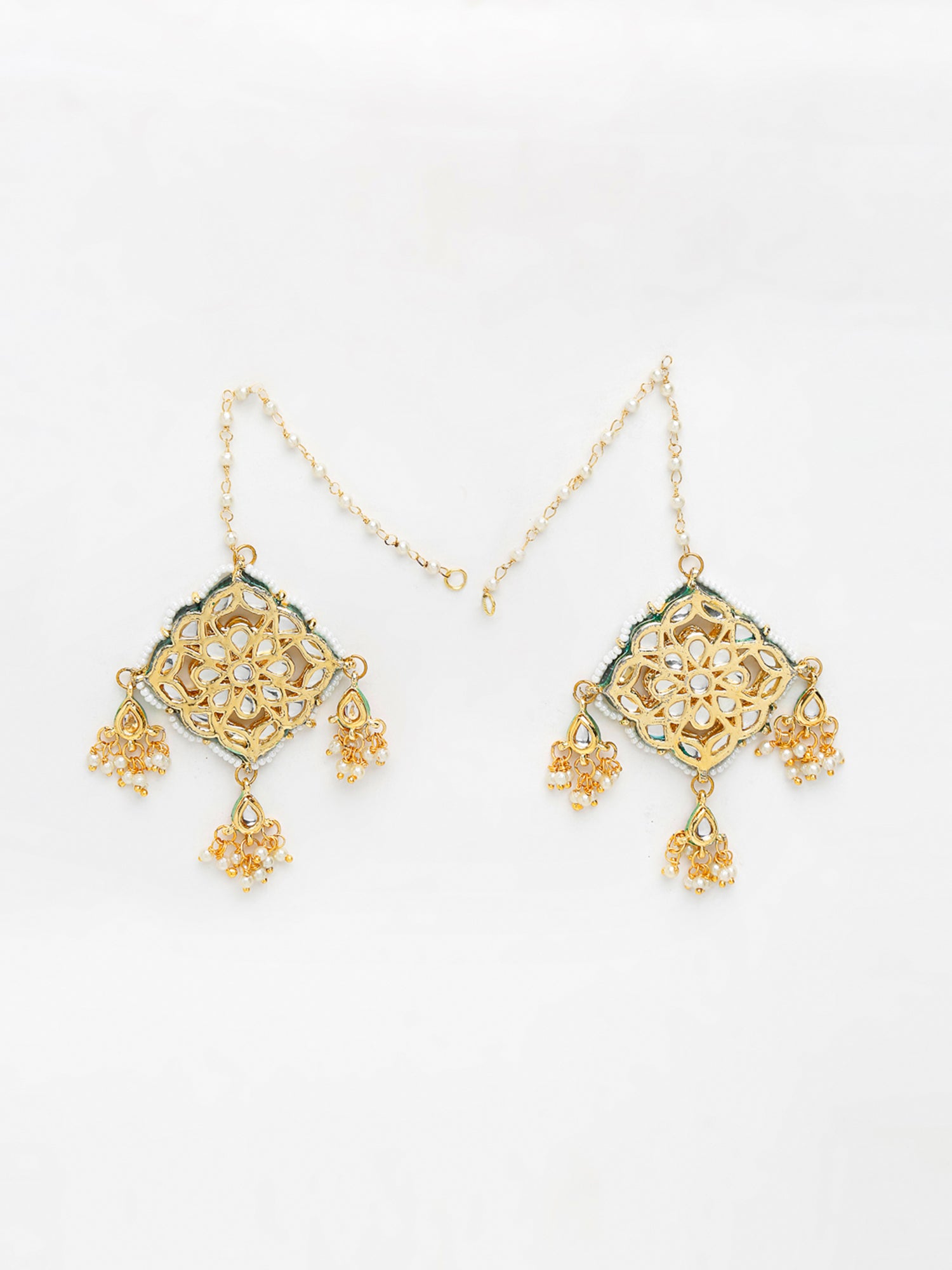 Kundan Studs - Ruby Raang - Distacart