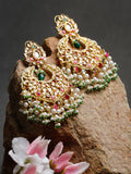 Kundan Multi Stone Earrings - Ruby Raang - Distacart
