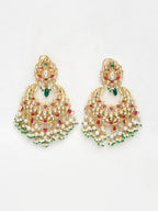 Kundan Multi Stone Earrings - Ruby Raang - Distacart