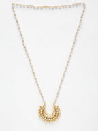 Long Kundan Pearl Neckpiece - Ruby Raang - Distacart