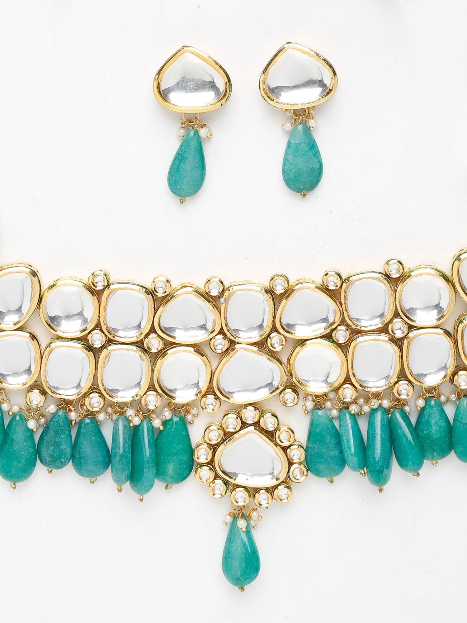 Kundan Choker With Studs - Ruby Raang - Distacart