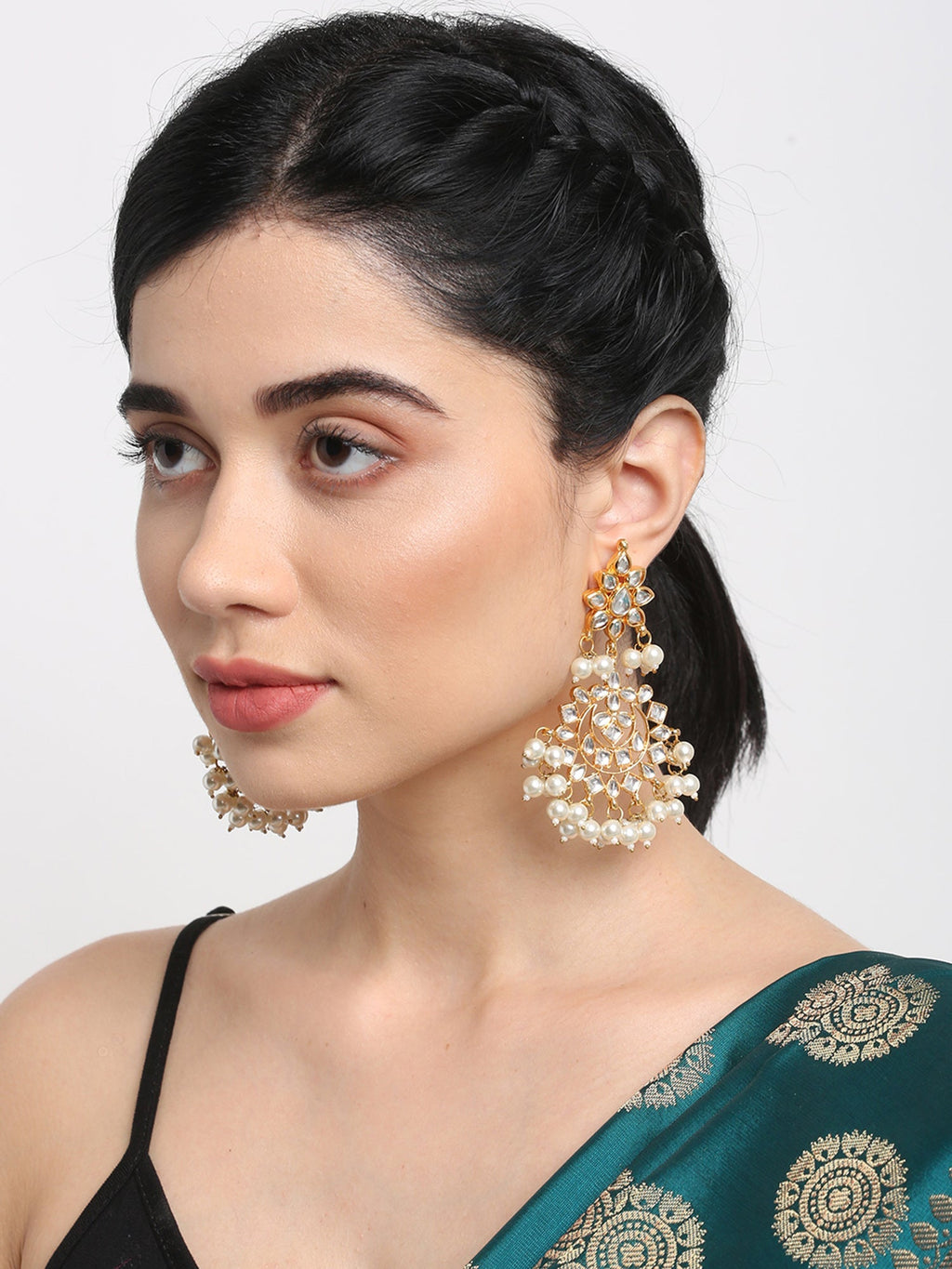 Kundan Earrings - Ruby Raang - Distacart