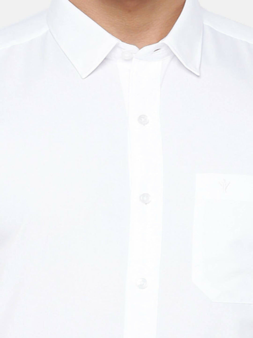 Ramraj Cotton Mens Half Sleeve Formal 100 % Cotton White Shirt