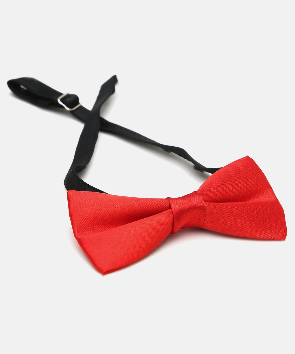 Manet Boys Solid Single Layer Bow - Red