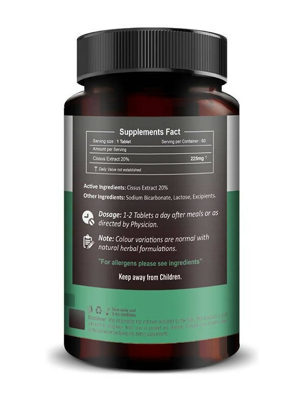 H&C Herbal Cissus Extract Quick Dissolving Tablets - Distacart