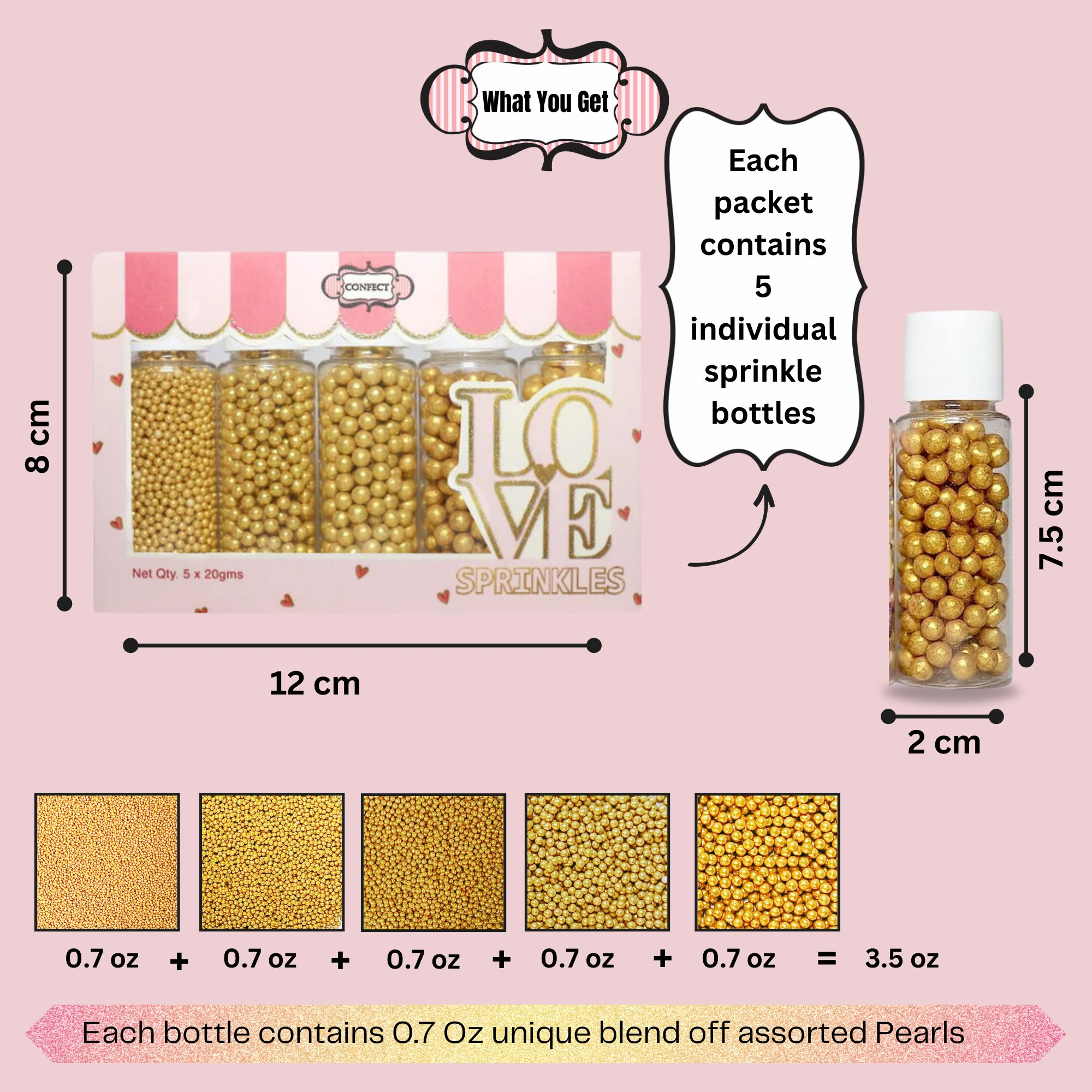 disco ball sprinkles db multipack 12 100 gms