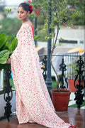 Very Much Indian Mastaani - Pure Mul Cotton Handloom Saree with Beautiful Heart Prints - Red - Distacart