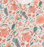 Orange Poly Rayon Digital Printed A-line Top - Tarini