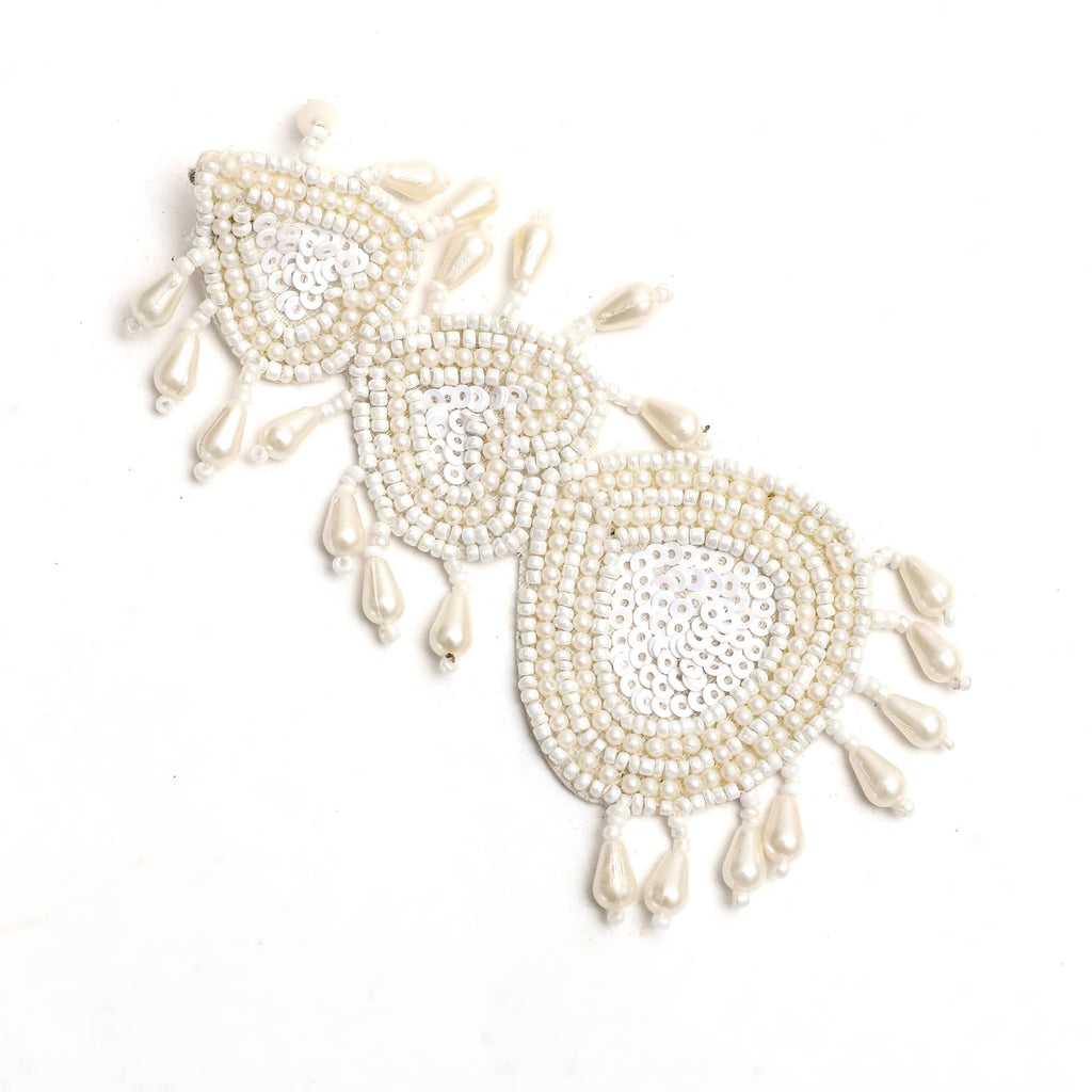 Mominos Fashion Johar Kamal Handicraft Off White Pearls Earrings - Distacart