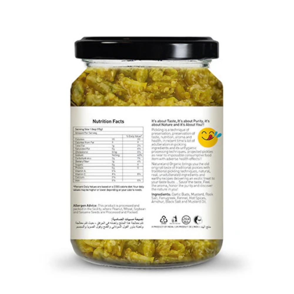 Nature Land Organics Green Chilli Pickle
