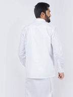 Ramraj Cotton Mens Full Sleeve Formal 100 % Cotton White Shirt
