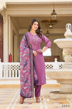 Festive Wear Ethnic Light Purple vetigun Stitched Suit With Dupatta - Nisha
