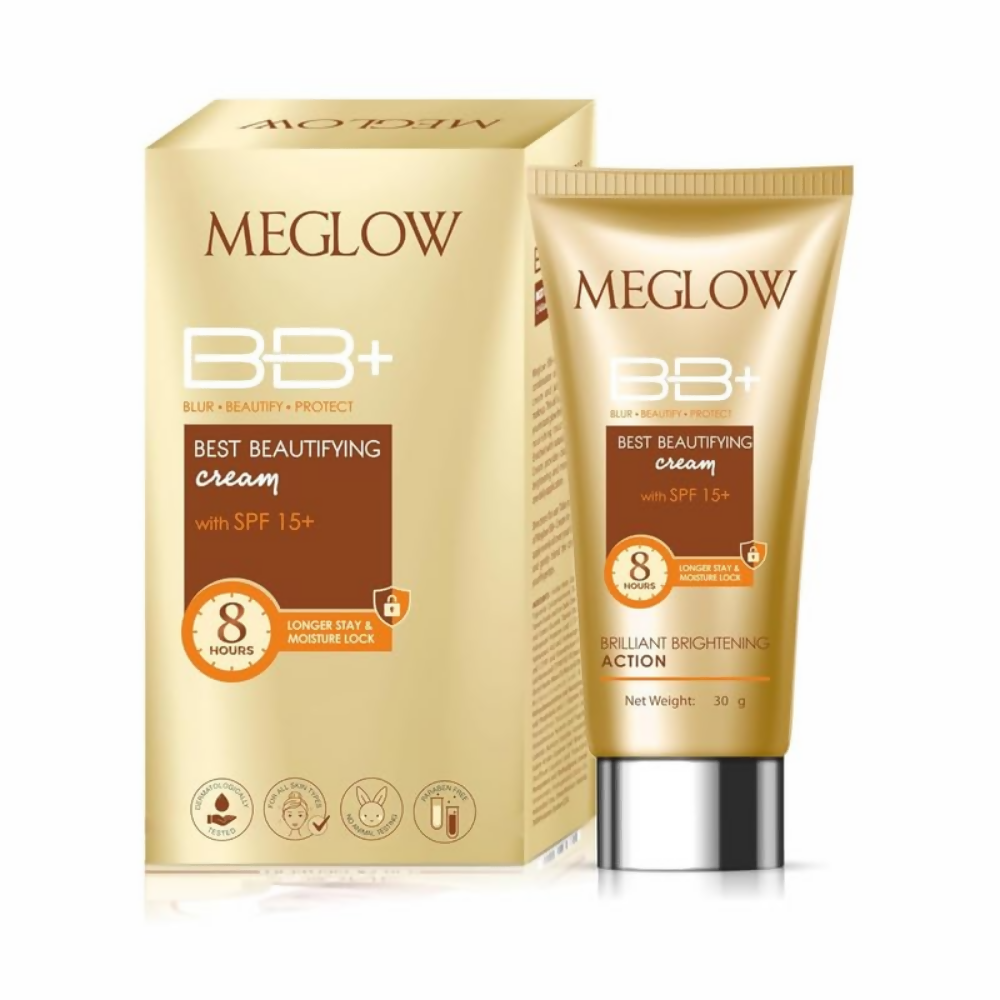 Meglow Best Beautifying BB+ Cream with SPF 15+ - Distacart