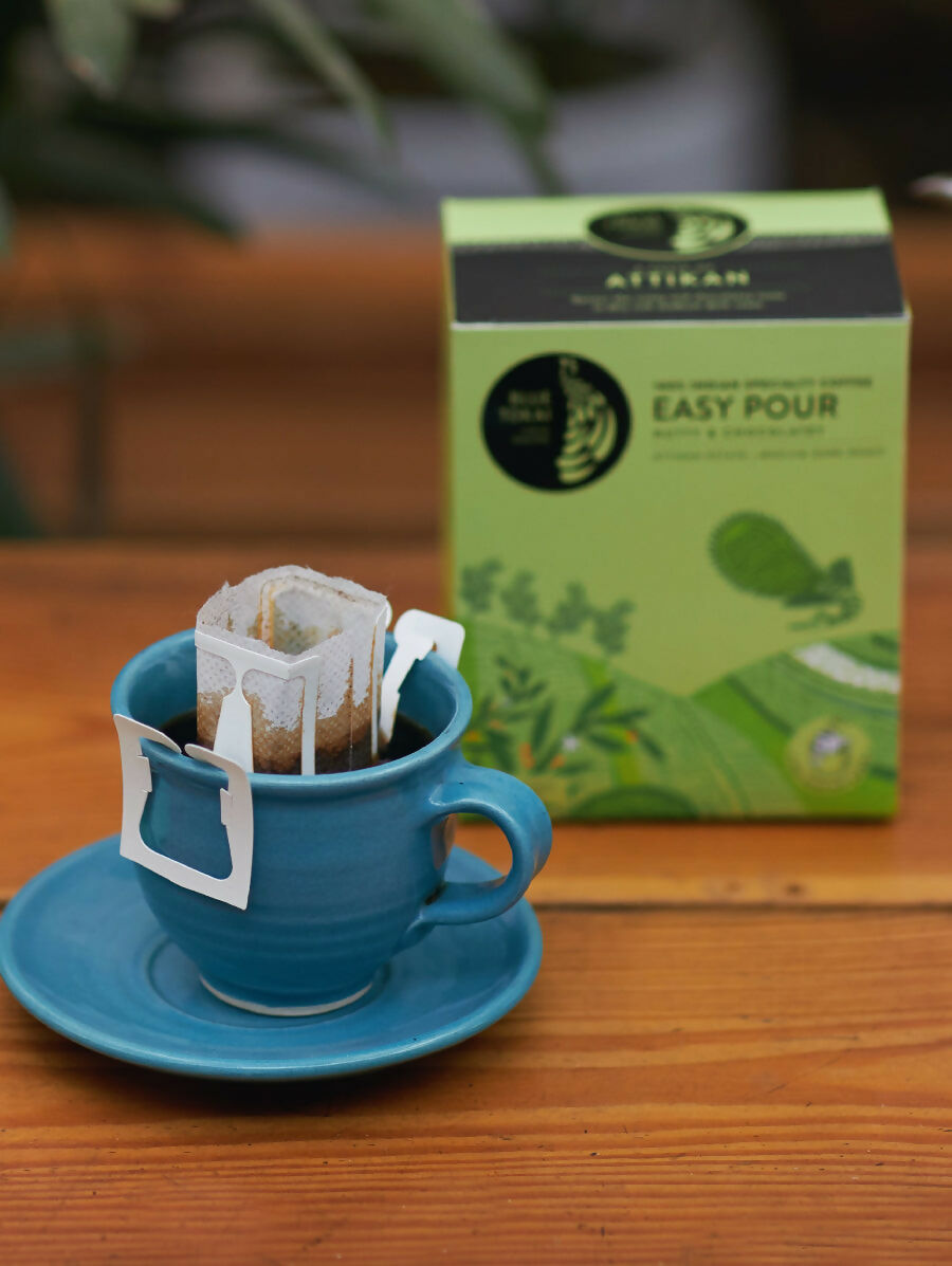 Blue Tokai Attikan Estate Medium-Dark Roast Easy Pour Sachets - Distacart