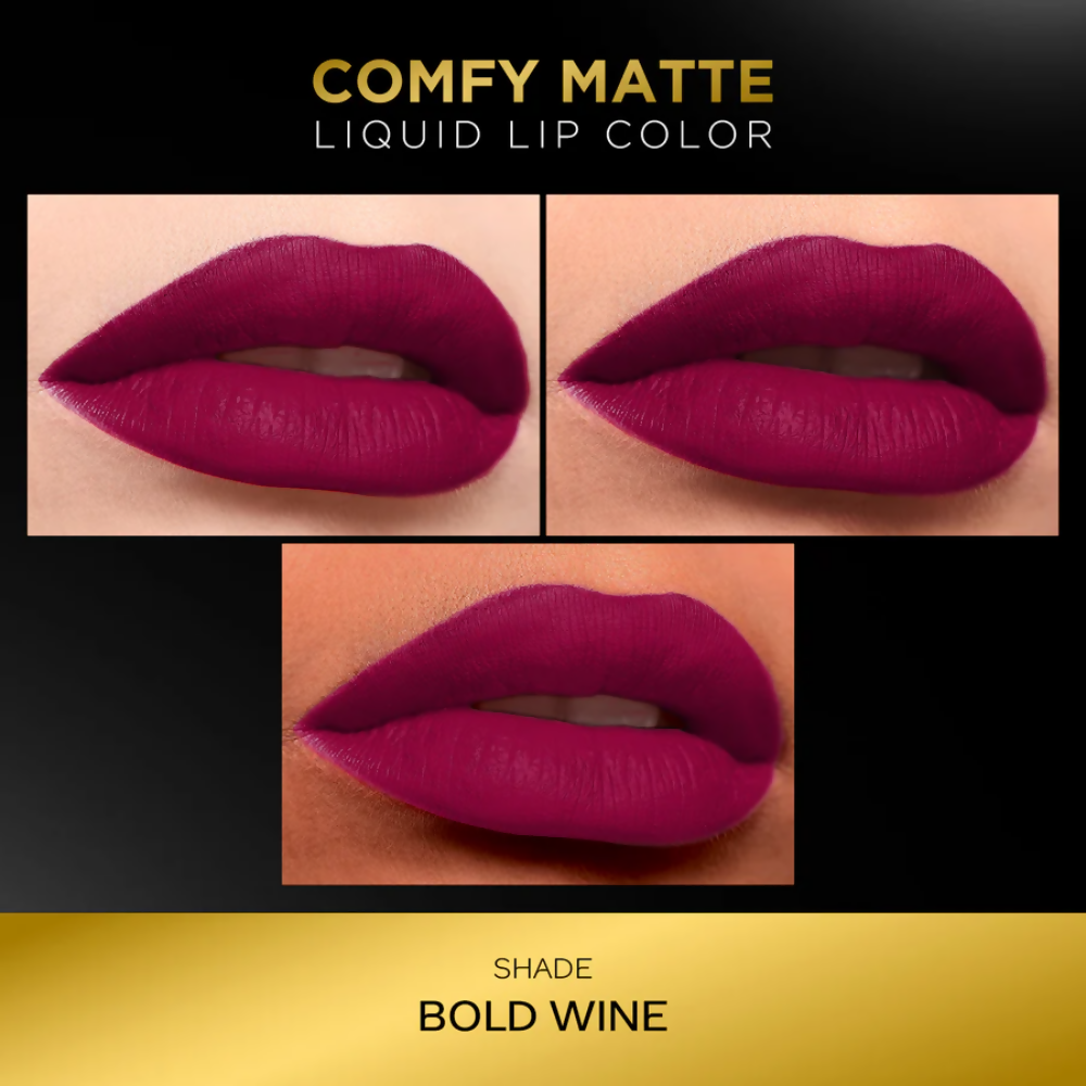 Faces Canada Comfy Matte Liquid Lipstick - Bold Wine 35