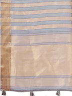 Shree Shyam Fashion Organza Grey Saree - Distacart