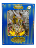 Eco-Friendly Ganesh Idols (Non-Toxic Colors) With Chatri, Akshat & Kumkum